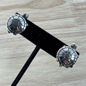 Sheldon Turtle Earrings 925 Sterling Silver Turtle Earrings Saint By Sarah Jane
